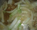 白菜と豚挽肉の卵スープ作り方5写真