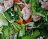 鶏肉とチンゲン菜のクリーム煮作り方5写真