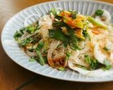 玉ねぎとニラWパンチぶっかけ冷たい麺作り方5写真