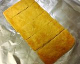 青いにんにく辣油で♪油揚げのチーズ焼き作り方2写真