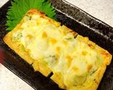 青いにんにく辣油で♪油揚げのチーズ焼き作り方6写真