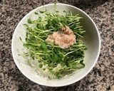やさしい中華★カニ、豆苗の豆腐レンジ蒸し作り方2写真