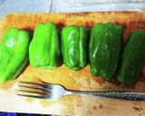 包丁いらず！丸ごとピーマンのレンジ煮浸し作り方1写真