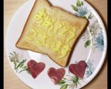 マヨネーズでメッセージトースト♪作り方66写真