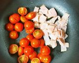 ミニトマトとベーコンのスクランブルエッグ作り方6写真