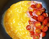 ミニトマトとベーコンのスクランブルエッグ作り方7写真