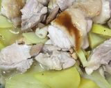 鶏もも肉とじゃがいものBBQソース炒め作り方5写真