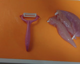 簡単！ささみの筋とり作り方1写真