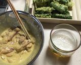 鶏モモスティックのカレー風味揚げ作り方3写真