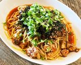 激ウマ!!鯖缶と食べるラー油のパスタ!!作り方6写真