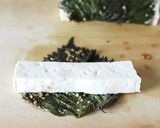 大葉の醤油浸しで【豆腐のごま大葉巻き】作り方2写真