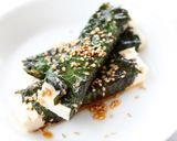 大葉の醤油浸しで【豆腐のごま大葉巻き】作り方3写真