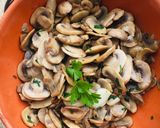材料三つ！調理時間5分マッシュルーム！作り方5写真