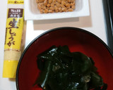 簡単！美味♪腸活♪納豆とわかめの生姜酢♪作り方1写真