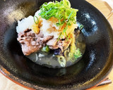 ズッキーニと茄子の揚げ浸し牛肉みぞれ掛け作り方4写真