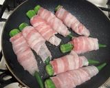 オクラの豚バラ巻き 大根おろし添え作り方4写真