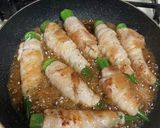オクラの豚バラ巻き 大根おろし添え作り方5写真
