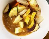 根菜茄子梅カツオ照り焼き味温野菜サラダ作り方13写真