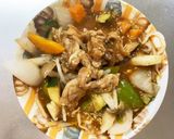 全てレンジもやし入極旨ソース味甘酢酢豚作り方14写真