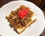 5分で作る、ガッツリそば飯風トースト。作り方5写真