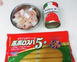 冷たい麺 シーフードの冷製パスタ作り方1写真