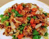バリボリ肉野菜カレー炒め。作り方6写真