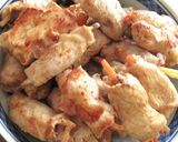 夏休み、きんぴら水煮で肉巻きを作り方5写真