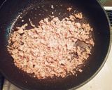 セロリと豚挽き肉のカレー風味焼きうどん作り方1写真