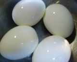 ヘルシー！我が家秘伝♪酸っぱめ味付け卵！作り方1写真