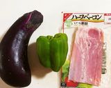 なすとピーマンとベーコンの炒め作り方1写真