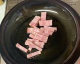 ベーコンとほうれん草のトマトパスタ作り方1写真