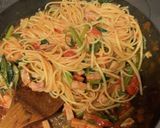 ベーコンとほうれん草のトマトパスタ作り方4写真