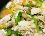 野菜炒め●鶏肉とピーマンの玉子キノコ炒め作り方3写真