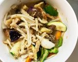 レンジ肉無チクワ梅クリーム味野菜炒め作り方16写真