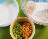 米粉配合・枝豆とコーンのちぎりパン作り方1写真