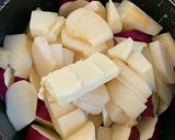 サツマイモとリンゴのバター煮作り方3写真
