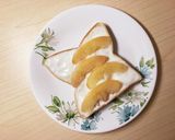 桃とヨーグルトのトースト作り方3写真