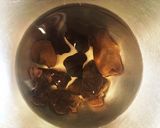 アスパラときくらげと椎茸の卵炒め作り方1写真
