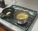 たっぷり大葉の梅バターパスタ作り方2写真