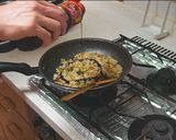 シーフードミックスで薬味バターチャーハン作り方4写真