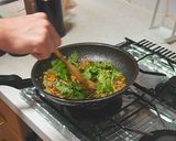 シーフードミックスで薬味バターチャーハン作り方5写真