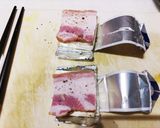 チーズとベーコンのスクエアオムレツ作り方2写真