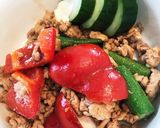 炒め物、調味料はオイスターソースとソース作り方4写真