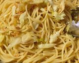 あみ海老とキャベツのバター醤油パスタ作り方5写真
