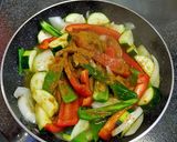 毛ガニの夏野菜カレー炒め作り方6写真