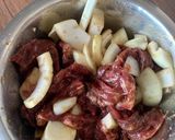 ハラミと玉葱の旨ダレ炒め作り方1写真