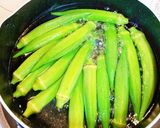 夏にピッタリ　オクラの浅漬け作り方1写真