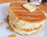 メレンゲで作る♫厚焼きスフレパンケーキ作り方25写真