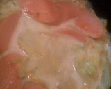 おさかなソーセージと白菜のミルク煮作り方5写真