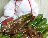 リカちゃん♡甘長ピー牛ハツにんにく醤油作り方18写真